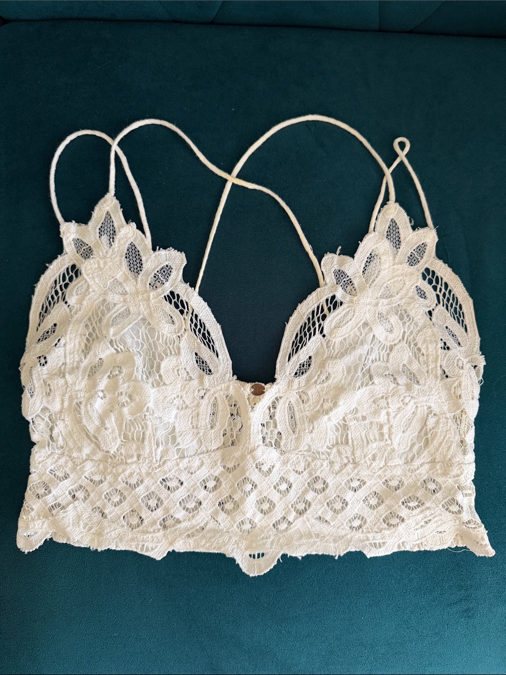 Free People Adela Bralette - White